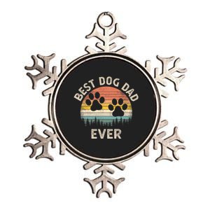 Best Dog Dad Ever Metallic Star Ornament