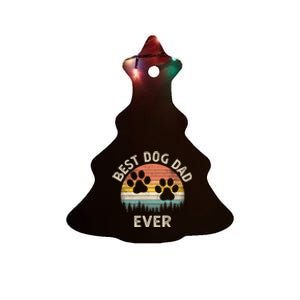 Best Dog Dad Ever Ceramic Tree Ornament