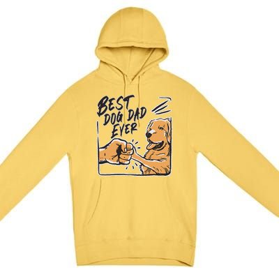 Best Dog Dad Ever Sayings Father Fathers Day Daddy Premium Pullover Hoodie