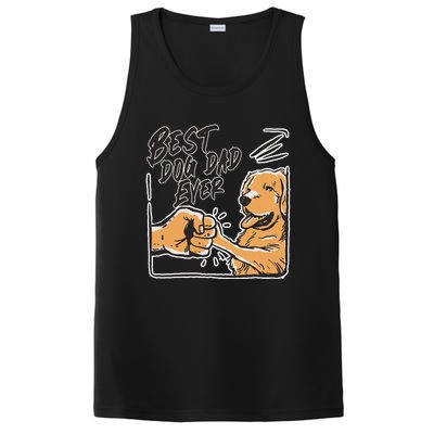 Best Dog Dad Ever Sayings Father Fathers Day Daddy PosiCharge Competitor Tank