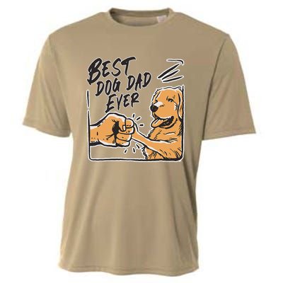 Best Dog Dad Ever Sayings Father Fathers Day Daddy Cooling Performance Crew T-Shirt