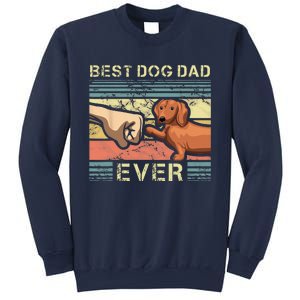 Best Dachshund Dad Ever Funny Wiener Dog Animal Lover Father Sweatshirt