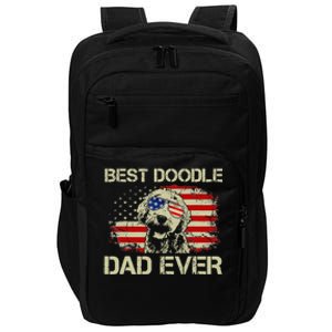 Best Doodle Dad Ever Goldendoodle 4th Of July Gift Impact Tech Backpack