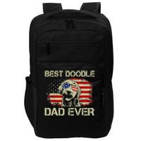 Best Doodle Dad Ever Goldendoodle 4th Of July Gift Impact Tech Backpack