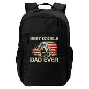 Best Doodle Dad Ever Goldendoodle 4th Of July Gift Daily Commute Backpack