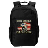 Best Doodle Dad Ever Goldendoodle 4th Of July Gift Daily Commute Backpack