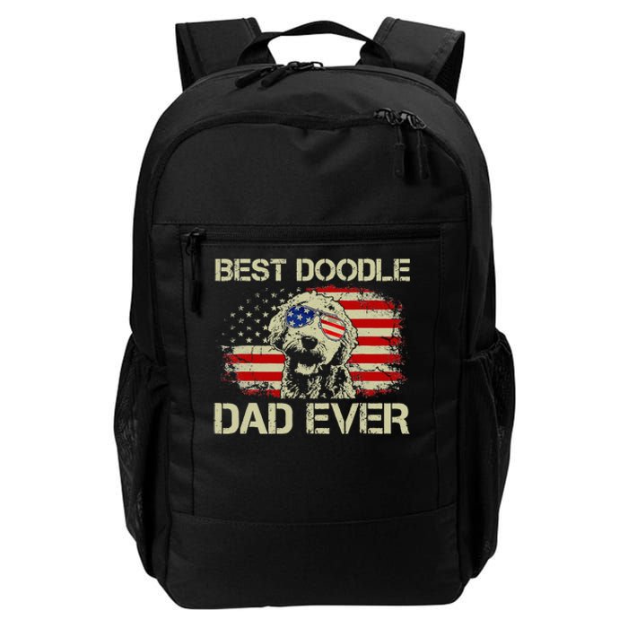 Best Doodle Dad Ever Goldendoodle 4th Of July Gift Daily Commute Backpack