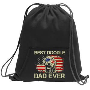 Best Doodle Dad Ever Goldendoodle 4th Of July Gift Sweatshirt Cinch Pack Bag