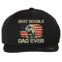 Best Doodle Dad Ever Goldendoodle 4th Of July Gift Wool Snapback Cap