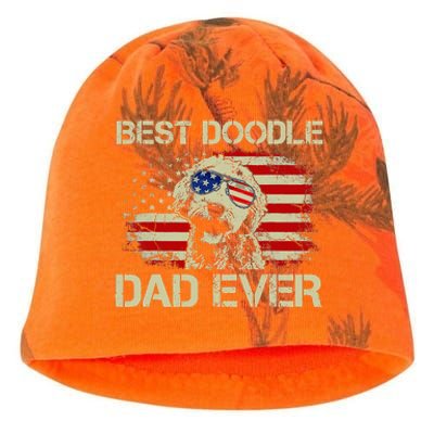 Best Doodle Dad Ever Goldendoodle 4th Of July Gift Kati - Camo Knit Beanie