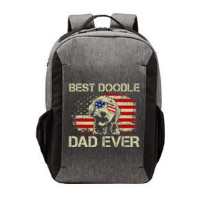 Best Doodle Dad Ever Goldendoodle 4th Of July Gift Vector Backpack