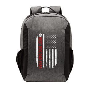 Best Dog Dad Ever American Flag Gift For Best Father Vector Backpack