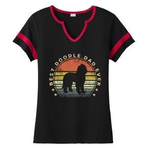 Best Doodle Dad Dog Lover Owner Labradoodle Goldendoodle Meaningful Gift Ladies Halftime Notch Neck Tee