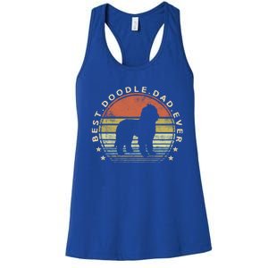 Best Doodle Dad Dog Lover Owner Labradoodle Goldendoodle Meaningful Gift Women's Racerback Tank