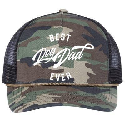 Best Dog Dad Ever Retro Rope Trucker Hat Cap