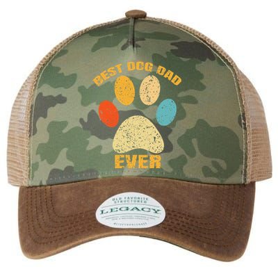 Best Dog Dad Cool Fathers Day Legacy Tie Dye Trucker Hat