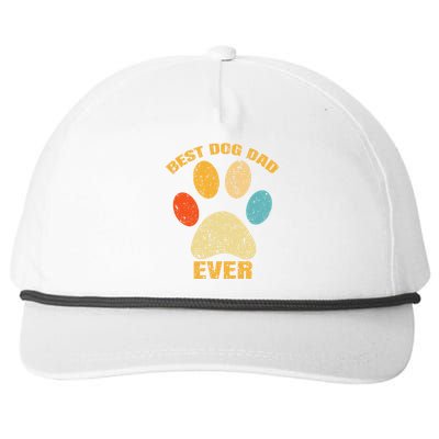 Best Dog Dad Cool Fathers Day Snapback Five-Panel Rope Hat