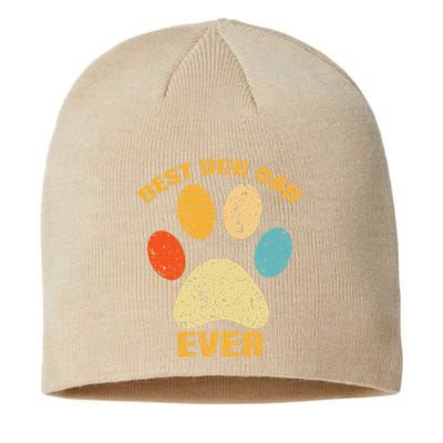 Best Dog Dad Cool Fathers Day Sustainable Beanie