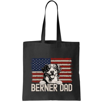 Best Dog Dad Ever American Flag Berner Dad Bag