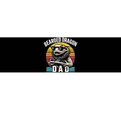 Bearded Dragon Dad Vintage Video Game Lizard Reptile Lover Bumper Sticker