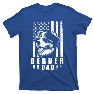 Berner Dog Dad American Flag Funny Gift For Best Father Daddy Great Gift T-Shirt