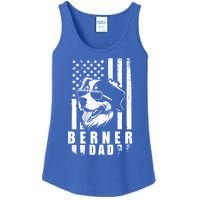 Berner Dog Dad American Flag Funny Gift For Best Father Daddy Great Gift Ladies Essential Tank