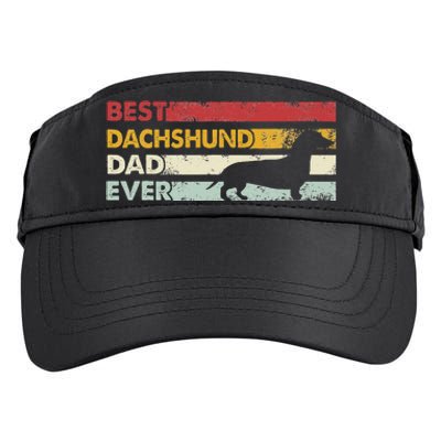 Best Dog Dad Ever Father Wiener Sausage Dog Dachshund Adult Drive Performance Visor