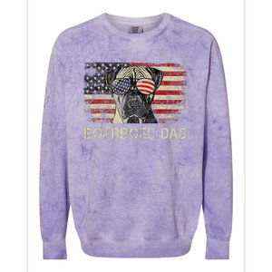 Boerboel Dad Dog Lovers American Flag 4th Of July Colorblast Crewneck Sweatshirt