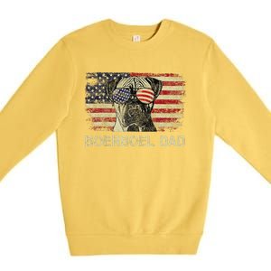 Boerboel Dad Dog Lovers American Flag 4th Of July Premium Crewneck Sweatshirt