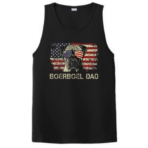 Boerboel Dad Dog Lovers American Flag 4th Of July PosiCharge Competitor Tank