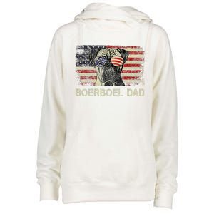 Boerboel Dad Dog Lovers American Flag 4th Of July Womens Funnel Neck Pullover Hood