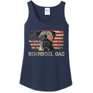 Boerboel Dad Dog Lovers American Flag 4th Of July Ladies Essential Tank