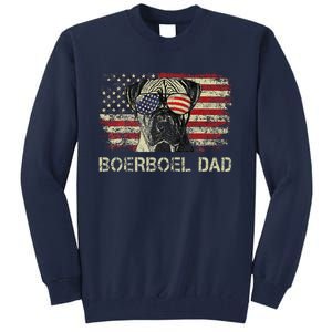 Boerboel Dad Dog Lovers American Flag 4th Of July Tall Sweatshirt