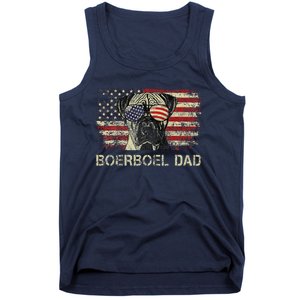 Boerboel Dad Dog Lovers American Flag 4th Of July Tank Top