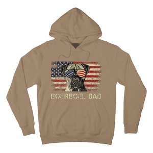 Boerboel Dad Dog Lovers American Flag 4th Of July Hoodie