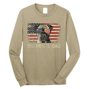 Boerboel Dad Dog Lovers American Flag 4th Of July Long Sleeve Shirt