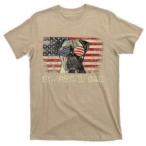 Boerboel Dad Dog Lovers American Flag 4th Of July T-Shirt