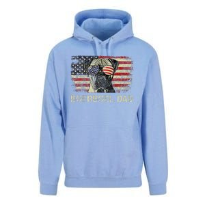 Boerboel Dad Dog Lovers American Flag 4th Of July Unisex Surf Hoodie