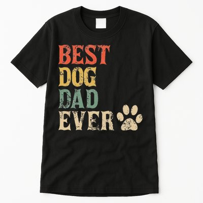 Best Dog Dad Ever Vintage Dog Daddy Retro Doggy Father Tall T-Shirt