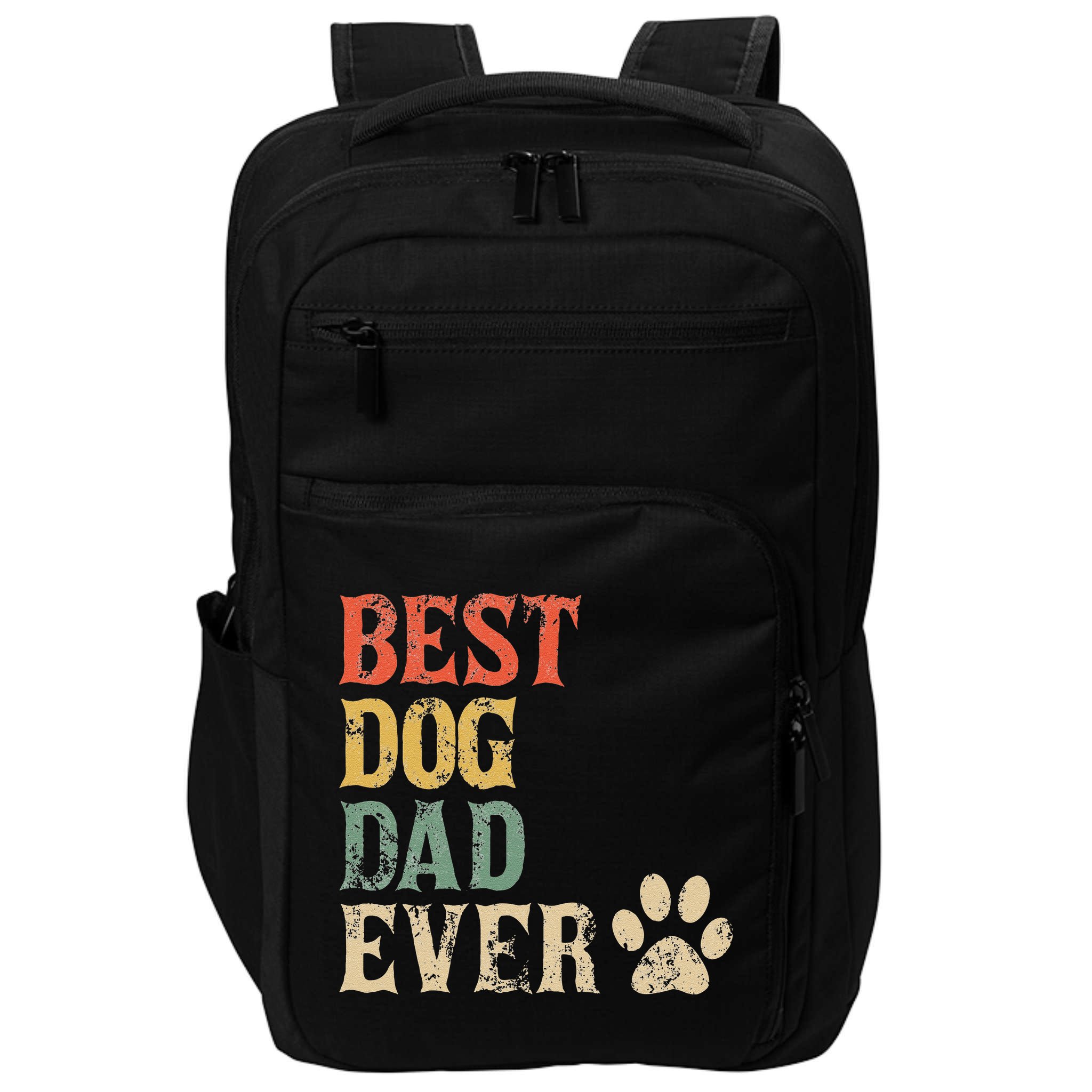 Best Dog Dad Ever Vintage Dog Daddy Retro Doggy Father Impact Tech Backpack