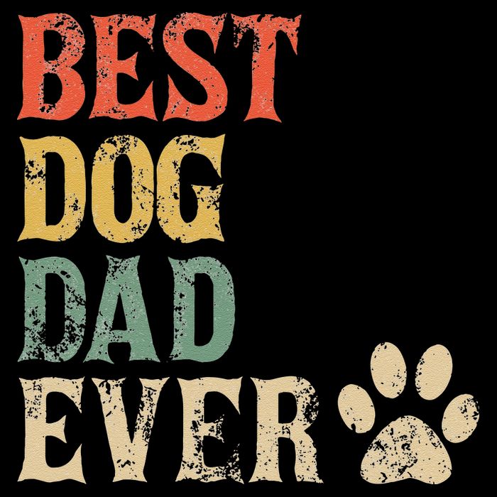 Best Dog Dad Ever Vintage Dog Daddy Retro Doggy Father Bucket Hat