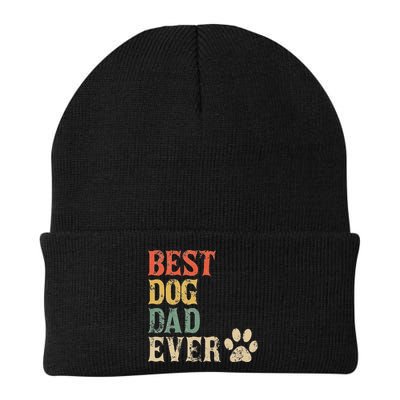Best Dog Dad Ever Vintage Dog Daddy Retro Doggy Father Beanie