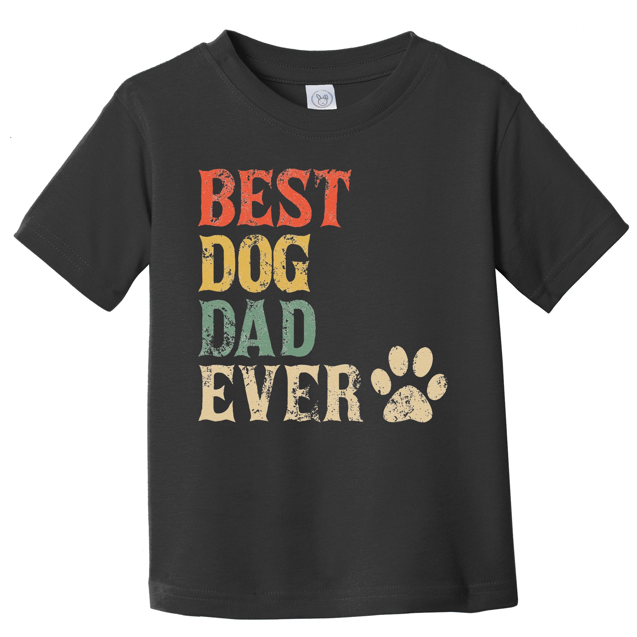 Best Dog Dad Ever Vintage Dog Daddy Retro Doggy Father Toddler T-Shirt
