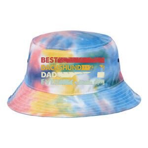 Best Dog Dad Ever Father Wiener Sausage Dog Dachshund Tie Dye Newport Bucket Hat