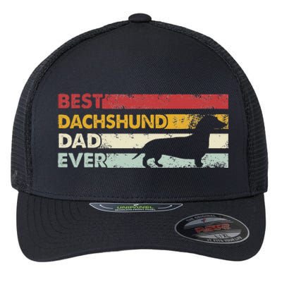 Best Dog Dad Ever Father Wiener Sausage Dog Dachshund Flexfit Unipanel Trucker Cap