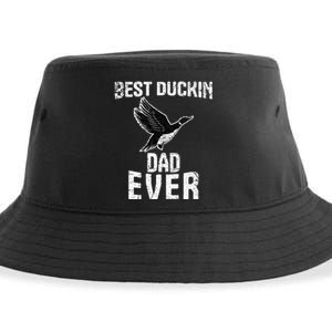 Best Ducking Dad Ever Duck Waterfowl Hunting Funny Sustainable Bucket Hat