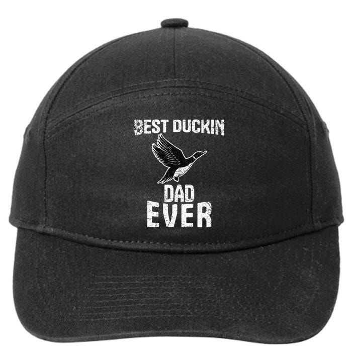 Best Ducking Dad Ever Duck Waterfowl Hunting Funny 7-Panel Snapback Hat