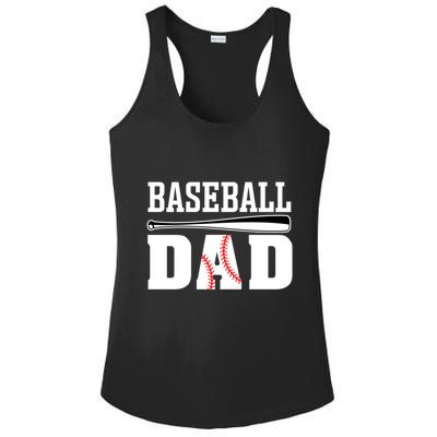 Baseball Dad Dad Baseball Ladies PosiCharge Competitor Racerback Tank