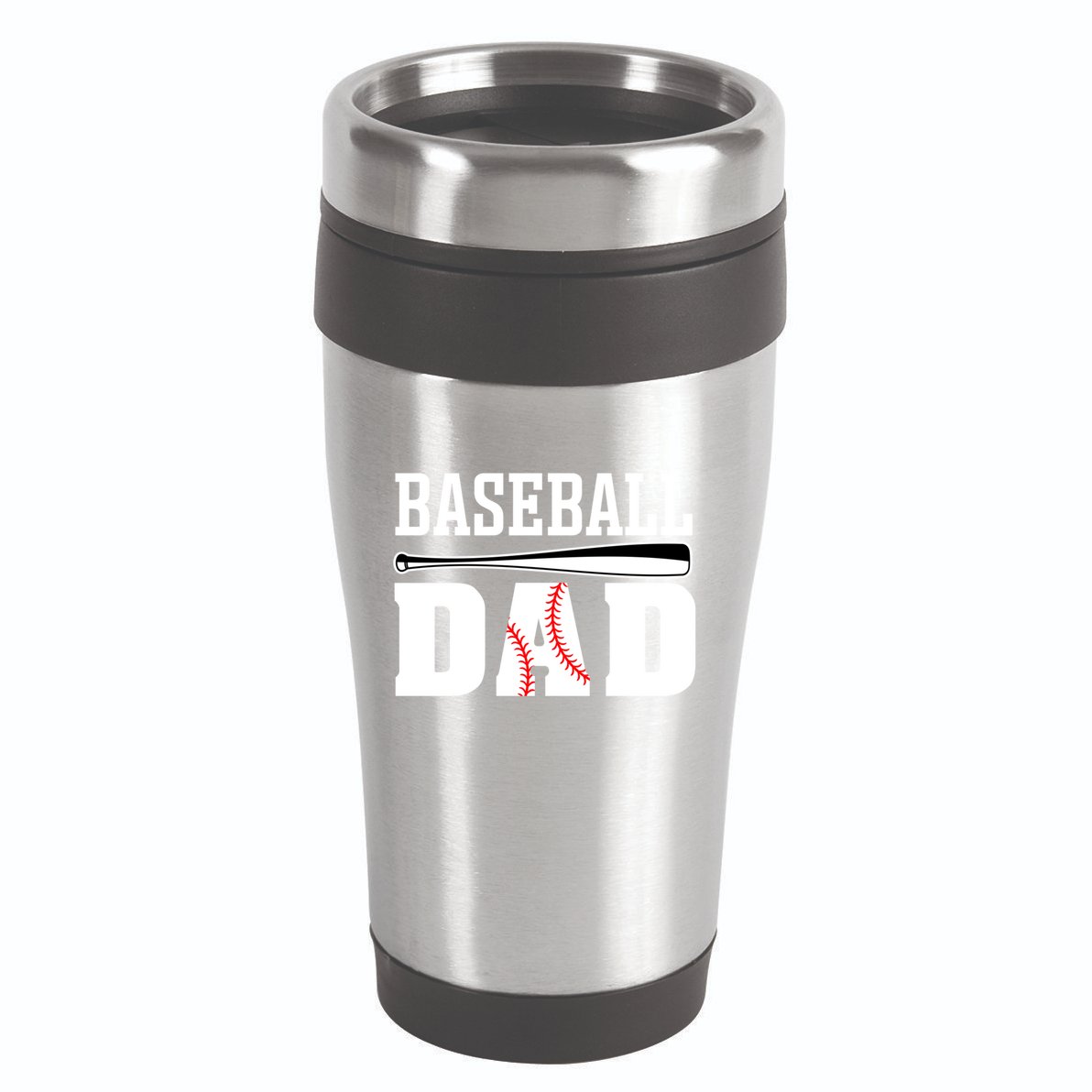 Baseball Dad Dad Baseball 16oz Travel Tumbler