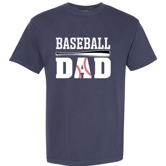 Baseball Dad Dad Baseball Garment-Dyed Heavyweight T-Shirt